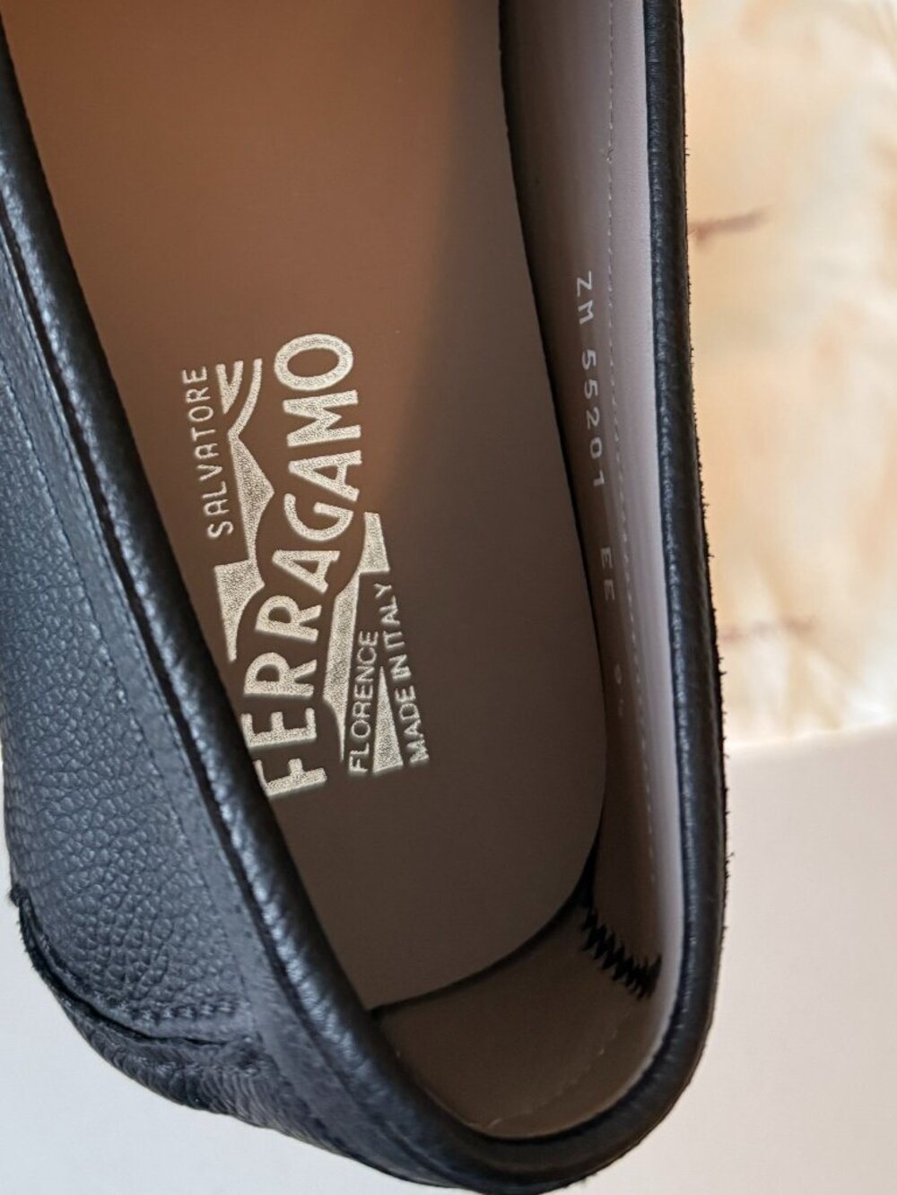 Salvatore Ferragamo Men’s Black Leather Driver Loafers Size 9.5 EE Made in Italy - Picture 2 of 8